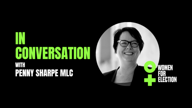 Women for Election In Conversation with Penny Sharpe :: Recording