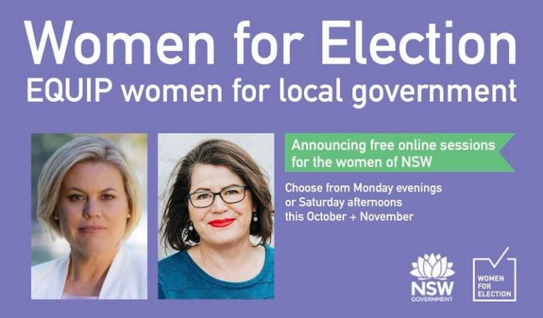 WFEA partnering with NSW Government to EQUIP more women to run for local government