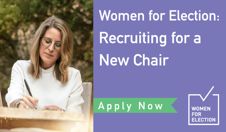 Women for Election Australia: Recruiting for a New Chair